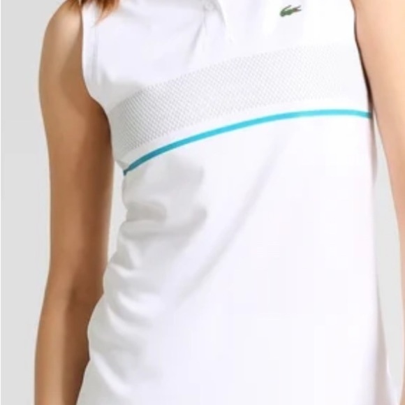 Lacoste White Polo with Red and Blue Details - Picture 8 of 8